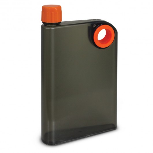 Black Orange Flat Bottles